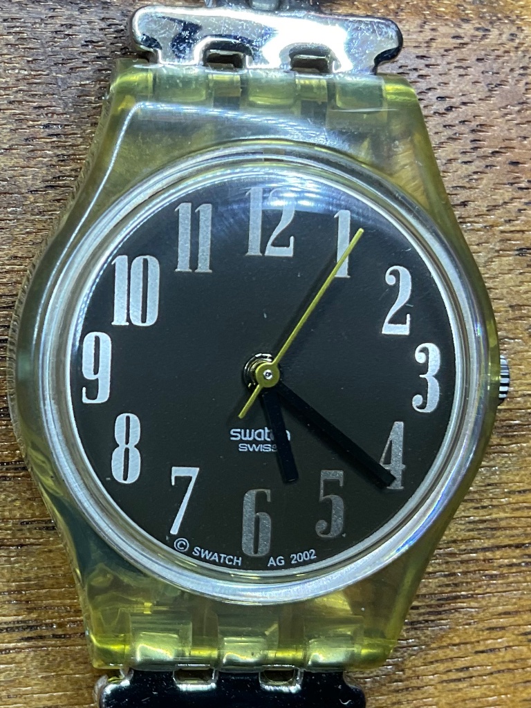 Swatch Watch Scale In Brown